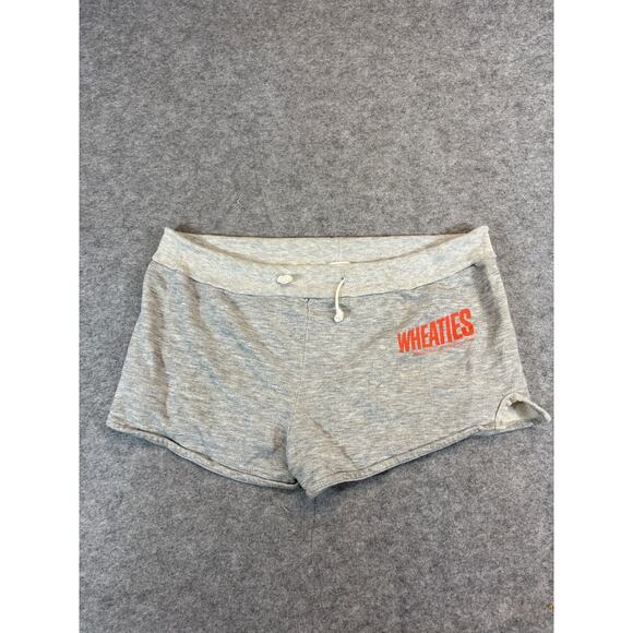 VINTAGE 80s Signal Wheaties Shorts Men XL Gray Pull On Promo Athletic Sportswear - Picture 1 of 7